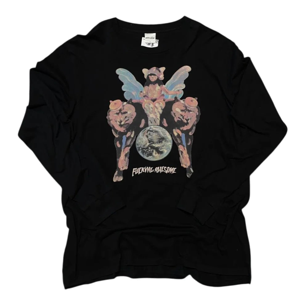 Fucking Awesome Black Long Sleeve T-Shirt