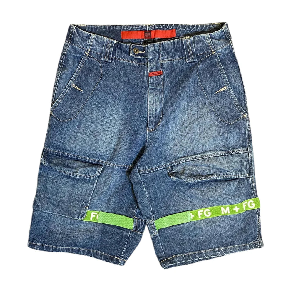 Marithe Francois Girbaud Green Lined Jorts