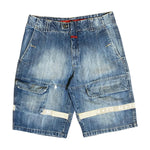 Load image into Gallery viewer, Marithe Francois Girbaud White Lined Jorts