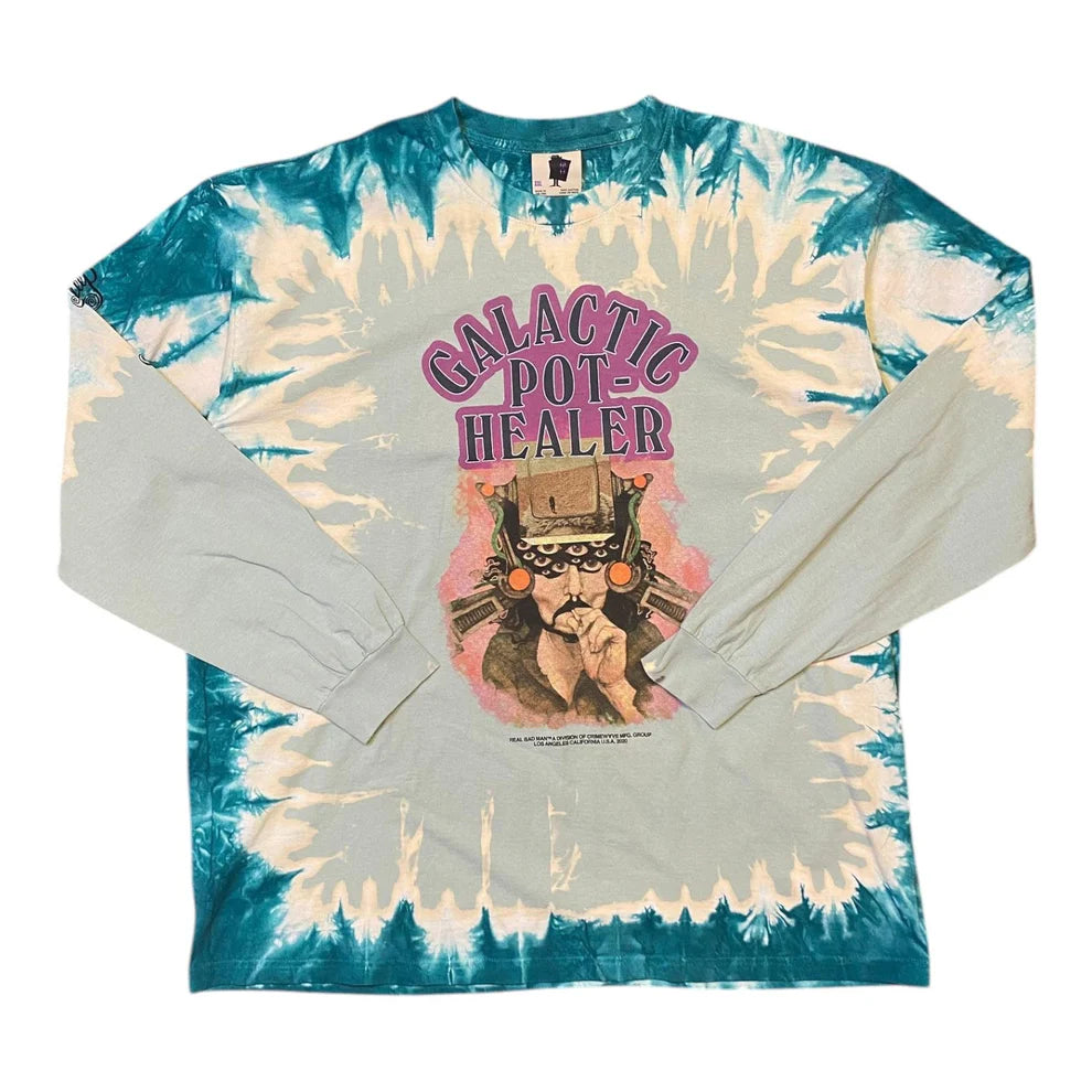 Real Bad Man Galactic Pot Healer Tie Dye Long Sleeve