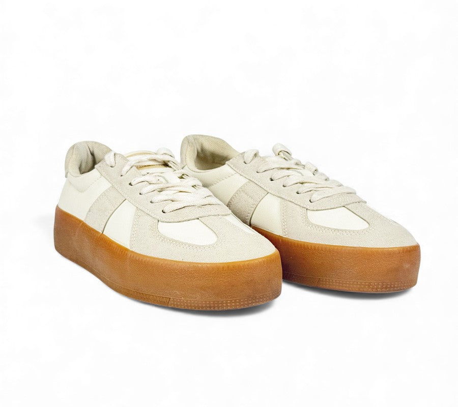 Hogan H698 suede-trimmed leather sneakers