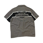 Load image into Gallery viewer, Harley Davidson Black/Grey Button Up Shirt
