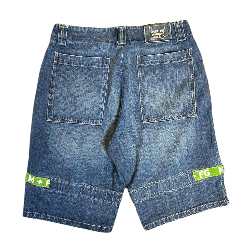 Marithe Francois Girbaud Green Lined Jorts