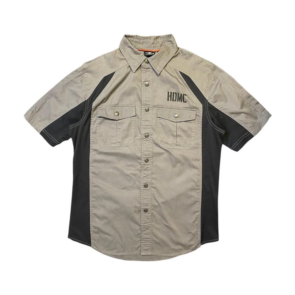 Harley Davidson Motor Club Button Up T-Shirt